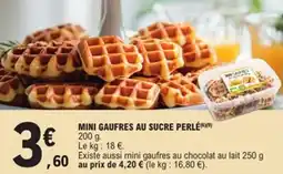 E.Leclerc Mini gaufres au sucre perlé offre