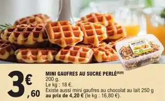 E.Leclerc Mini gaufres au sucre perlé offre