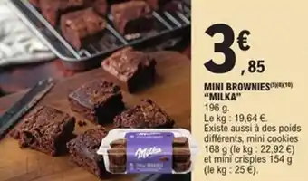 E.Leclerc Mini brownies milka offre