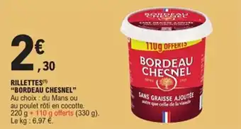 E.Leclerc Rillettes bordeau chesnel offre
