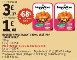 E.Leclerc Nuggets croustillants 100% végétal happyvore offre