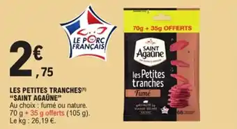 E.Leclerc Les petites tranches saint agaûne offre