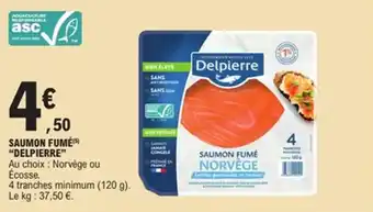 E.Leclerc Saumon fumé delpierre offre