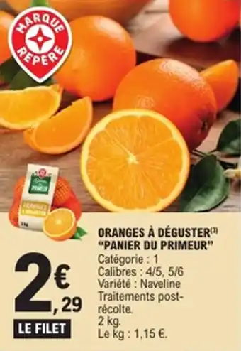 E.Leclerc Oranges à déguster panier du primeur offre