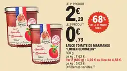 E.Leclerc Sauce tomate de marmande lucien georgelin offre