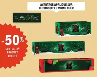 E.Leclerc Sur les produits présents en magasin de la gamme after eight offre