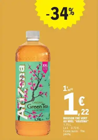 E.Leclerc Boisson thé vert au miel arizona offre