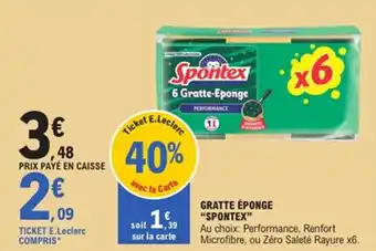 E.Leclerc Gratte éponge spontex offre