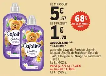 E.Leclerc Adoucissant cajoline offre