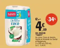 E.Leclerc Gel douche tahiti offre
