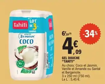 E.Leclerc Gel douche tahiti offre