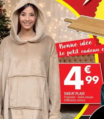 La Foir'Fouille Sweat plaid offre