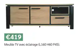 Meubles Crack Meuble TV avec éclairage offre