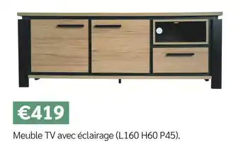 Meubles Crack Meuble TV avec éclairage offre