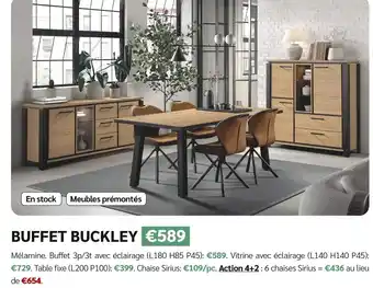 Meubles Crack Buffet Buckley offre