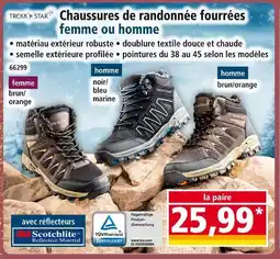 Norma TREK STAR Chaussures de randonnée fourrées femme ou homme offre