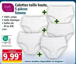 Norma Lady Life Culottes taille haute offre