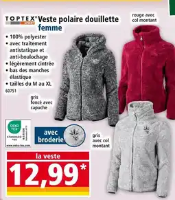 Norma TOPTEX SPORT Veste polaire douillette femme offre