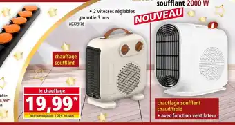 Norma chauffage soufflant offre