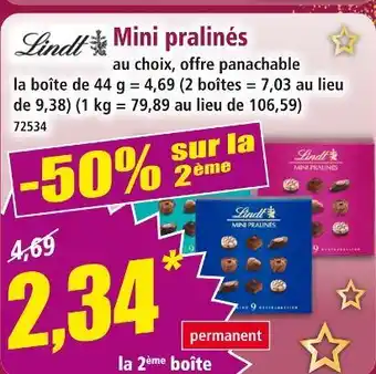 Norma Lindt Mini pralinés offre