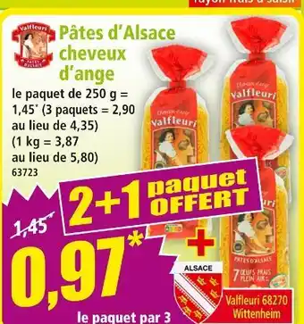 Norma VALFLEURI Pâtes d'alsace cheveux d'ange offre