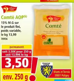 Norma LES RÉGIONS À TABLE Comté AOP offre