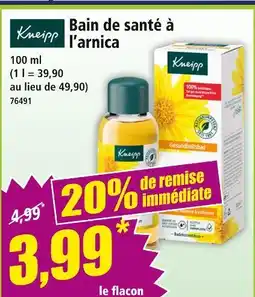 Norma Kneipp Bain de santé à l'arnica offre
