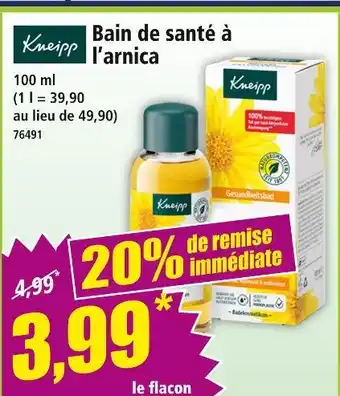 Norma Kneipp Bain de santé à l'arnica offre