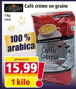 Norma Café crème en grains offre