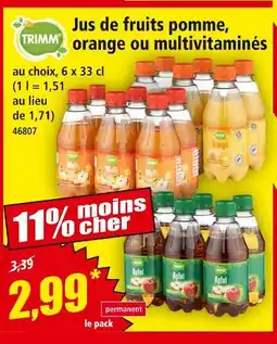 Norma TRIMM Jus de fruits pomme offre
