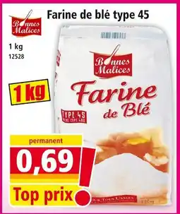 Norma Bonnes Malices Farine de blé type 45 offre