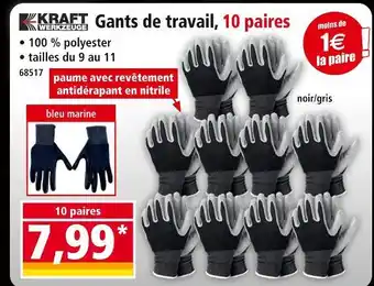 Norma KRAFT WERKZEUGE Gants de travail offre