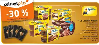 Colruyt Nestlé La Laitière Secret de Mousse Chocolat au Lait offre