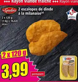 Norma LE GOULOIS Escalopes de dinde à la milanaise offre