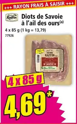 Norma RAFFIN Diots de savoie à l'ail des ours offre