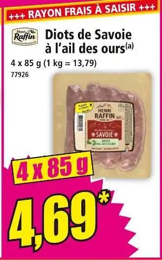 Norma RAFFIN Diots de savoie à l'ail des ours offre