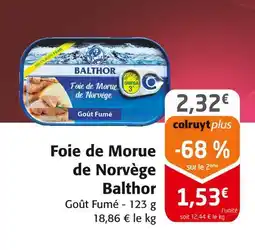 Colruyt Balthor Foie de Morue de Norvège offre