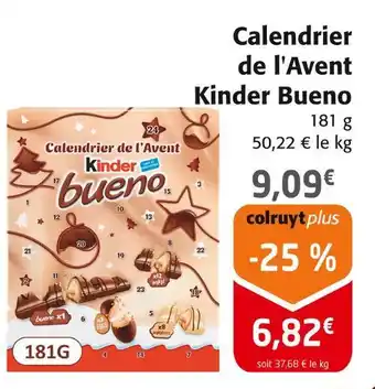 Colruyt KINDER BUENO Calendrier de l'Avent offre