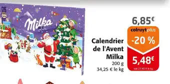Colruyt MILKA Calendrier de l'Avent offre