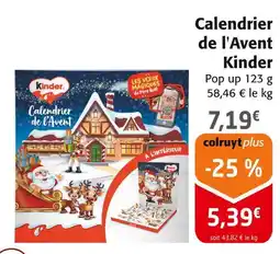 Colruyt KINDER Calendrier de l'Avent offre