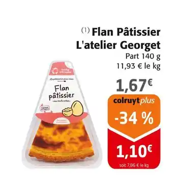 Colruyt L'Atelier Georget Flan Pâtissier offre
