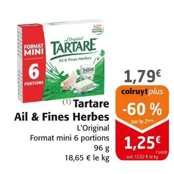 Colruyt Tartare Ail & Fines Herbes offre