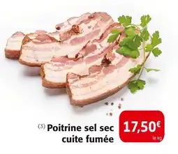 Colruyt Poitrine sel sec cuite fumée offre