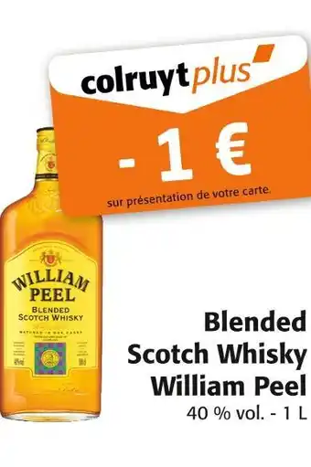 Colruyt WILLIAM PEEL Blended scotch whisky offre