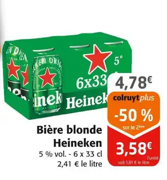 Colruyt HEINEKEN Bière blonde offre