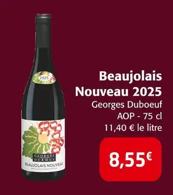 Colruyt GEORGES DUBOEUF Beaujolais nouveau 2025 offre