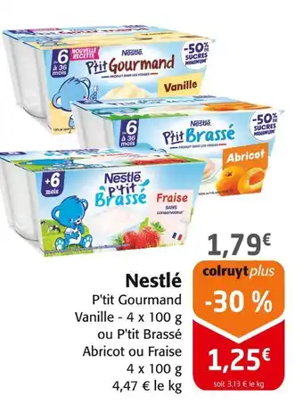 Colruyt NESTLE P'tit Gourmand offre