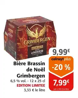 Colruyt GRIMBERGEN Bière brassin de noël offre