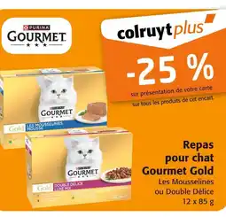 Colruyt GOURMET GOLD Repas pour chat offre