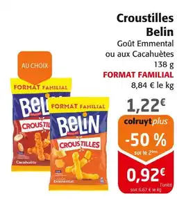 Colruyt BELIN Croustilles Goût Emmental offre